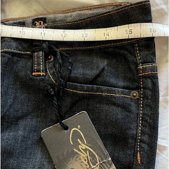 Ed Hardy Rare Crystal Encrusted Love Kills Slowly Skull Bootcut Jeans Sz. 29 NWT - Picture 14 of 14